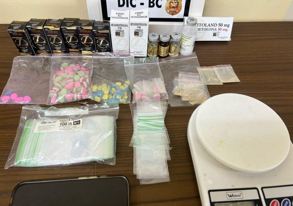 Apreensão de drogas em operação da Polícia Civil em Balneário Camboriú