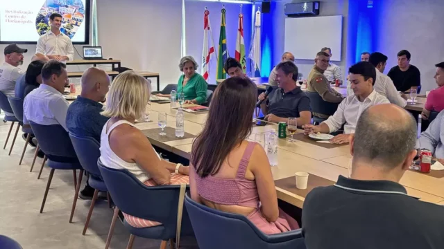 Autoridades e CDL discutem ações de segurança no Centro de Florianópolis