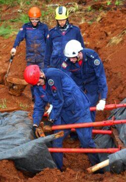 Treinamento em Deslizamentos de Terra do Corpo de Bombeiros Militar de Santa Catarina
