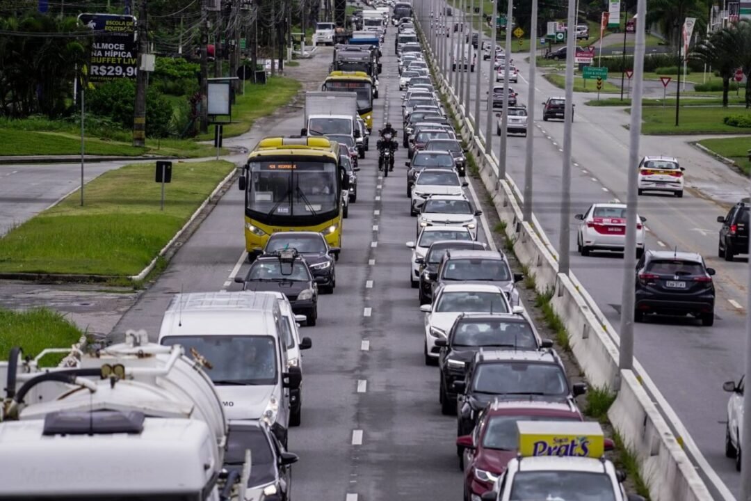 Obras de ampliação na rodovia SC-401 Norte