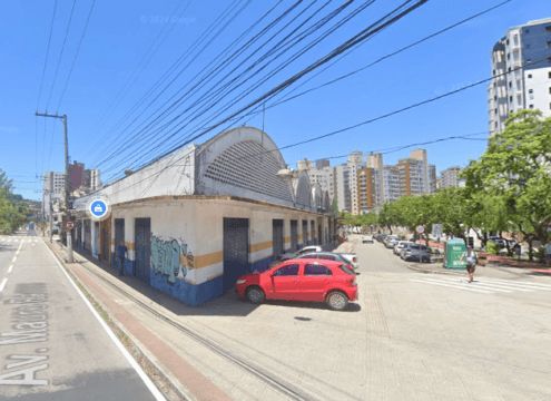 Imagem do antigo terminal rodoviário de Florianópolis