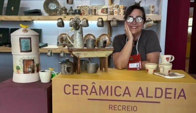 Peças de artesanato feitas à mão
