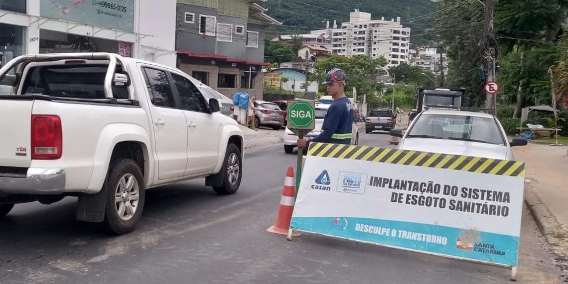 Novo sistema de esgoto em Florianópolis