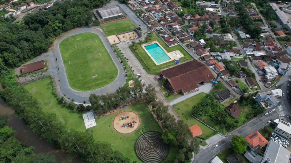 Campo de treinamento do Blumenau Esporte Clube no Parque Carlos Curt Zadrozny