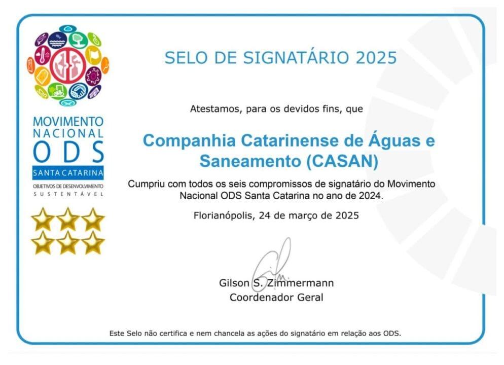 Selo 2025 CASAN
