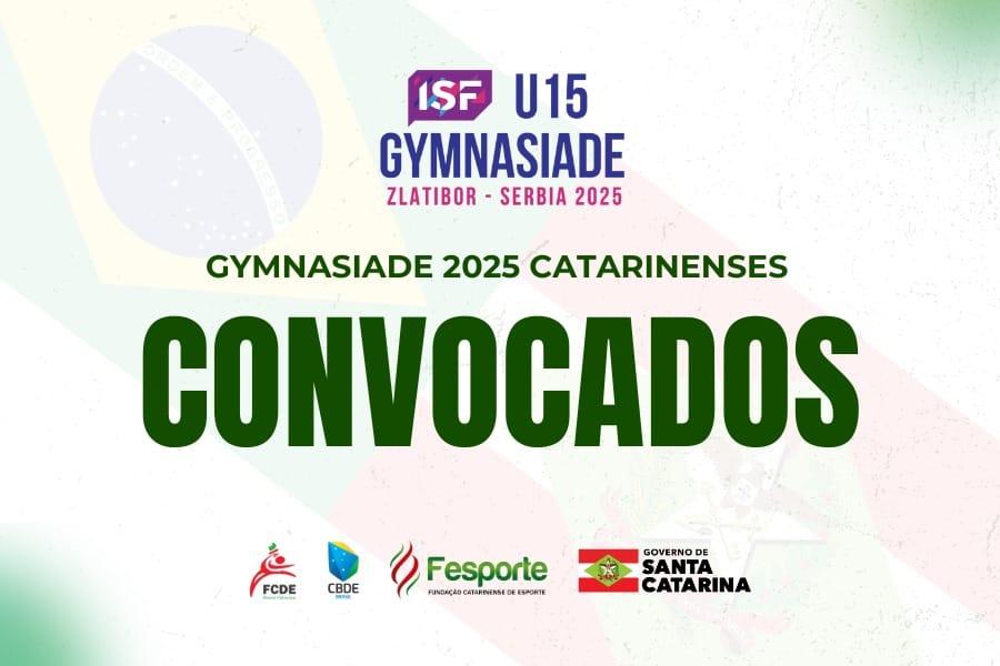 Delegação de Santa Catarina na Gymnasiade 2025 na Sérvia