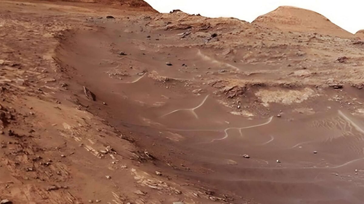 Rover Curiosity da NASA explorando Marte