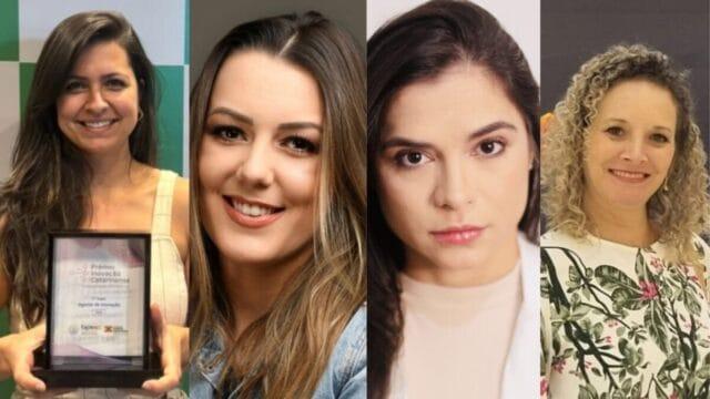 Empresárias homenageadas em evento de inovação