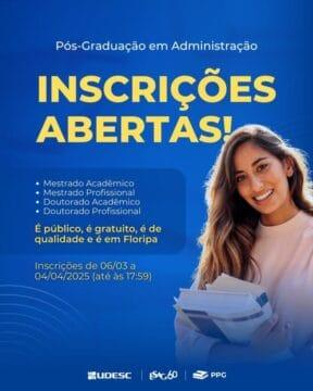 Mestrados e Doutorados em Administração na Udesc ESAG