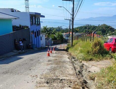 Nova tubulação da Casan