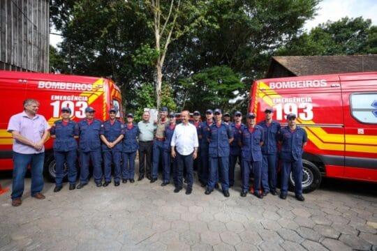 Ambulâncias do Corpo de Bombeiros Militar de Santa Catarina