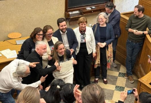 Imagem da Palestra da Pesquisadora Larissa Sinhorim na Universidade de Pádova