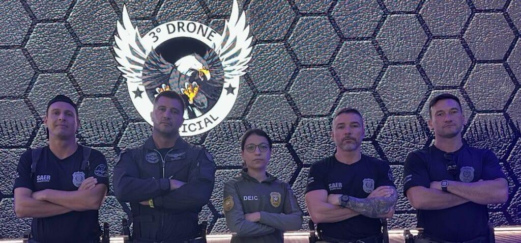 Policiais civis participam do 3º Drone Policial em Foz do Iguaçu
