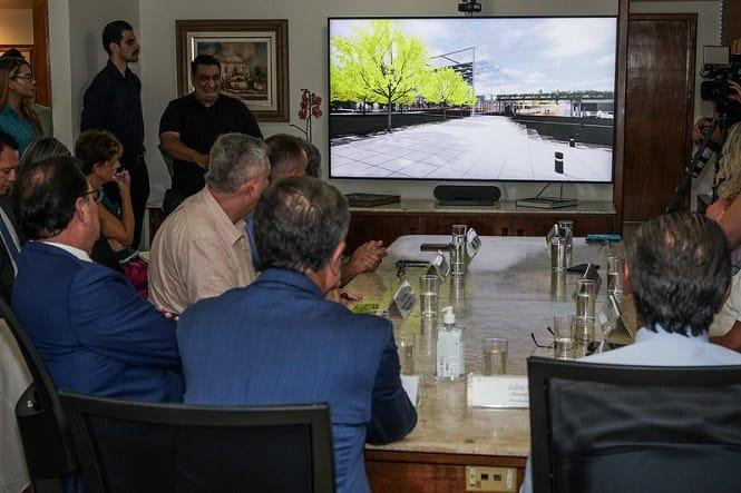 Imagem da nova Praça Tancredo Neves em Florianópolis
