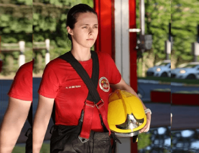 Imagem de Tainá Pauli, a Bombeira Militar de Santa Catarina