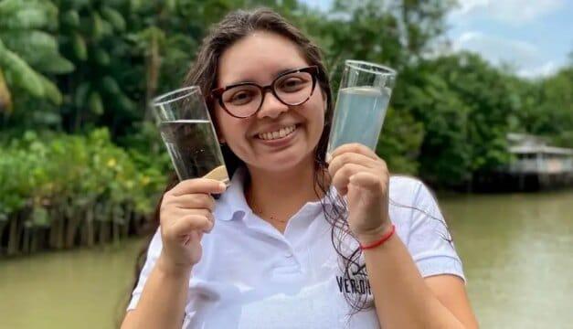 Tratamento de água para famílias ribeirinhas