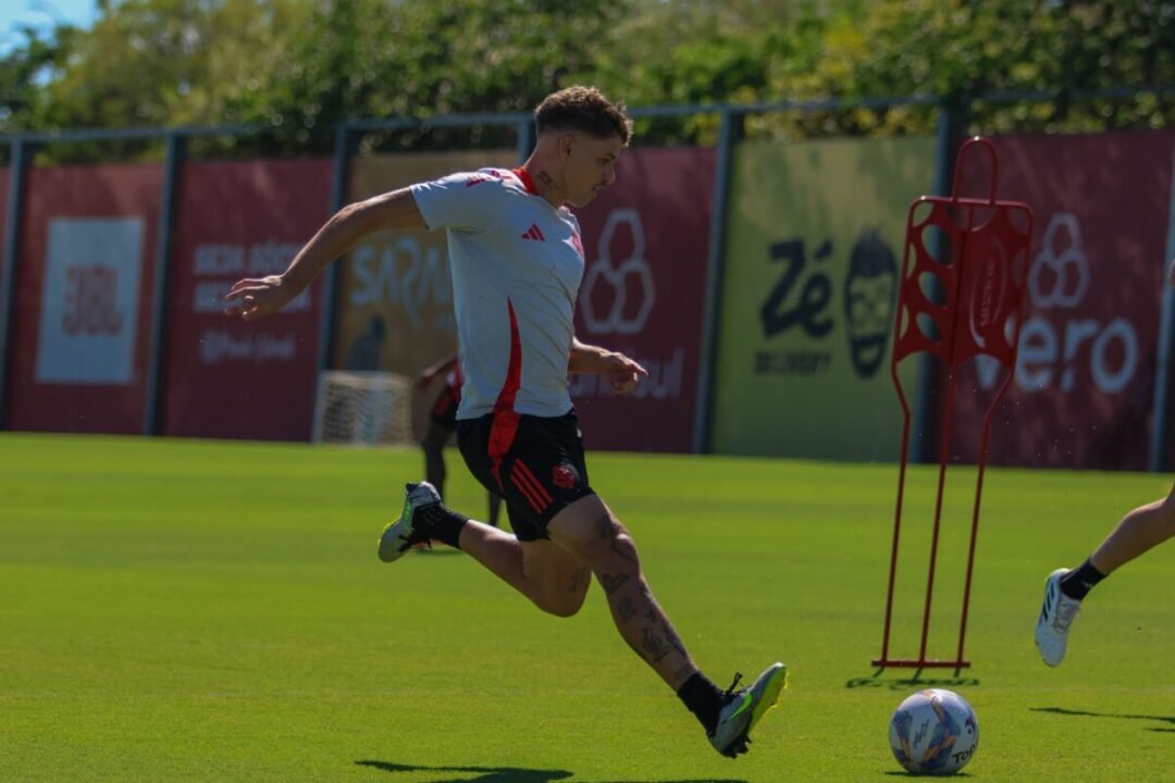 Treino de preparação da equipe de futebol