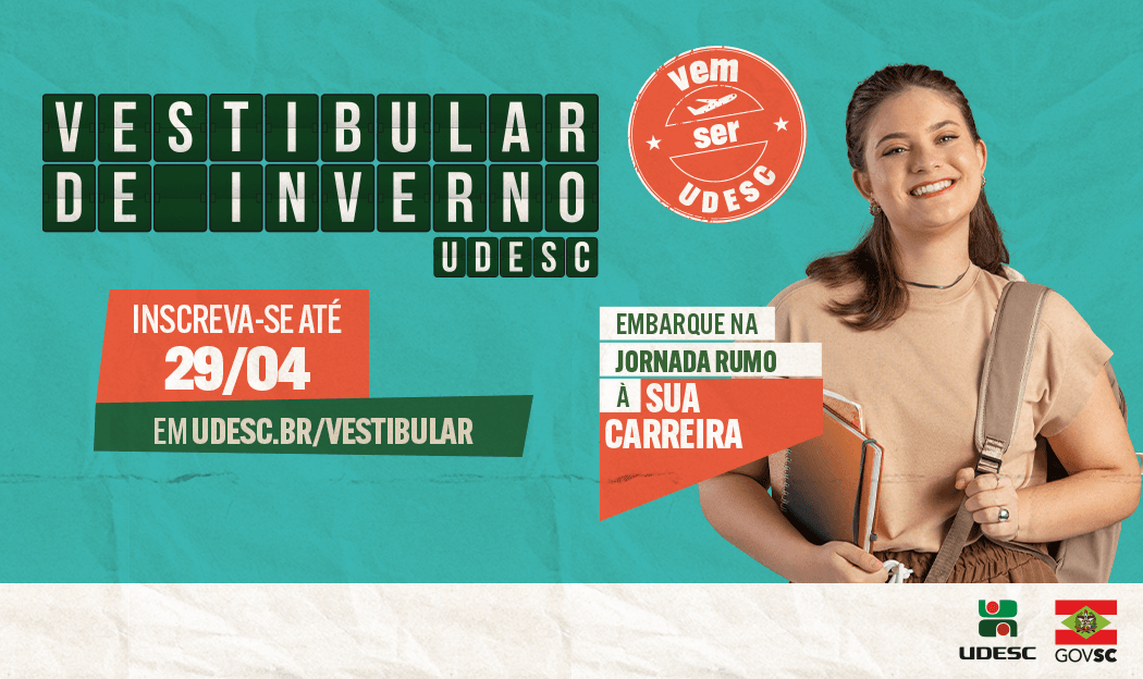 Vestibular de Inverno 2025 da Udesc Cefid - Educação Física e Fisioterapia