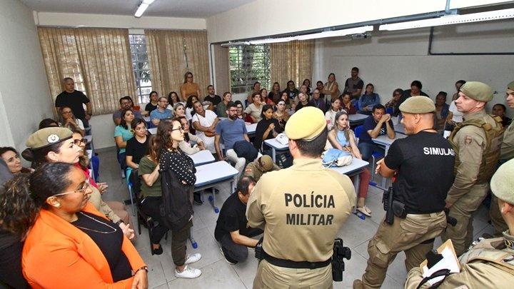 Oficinas e simulações no evento promovido pela Polícia Militar de SC