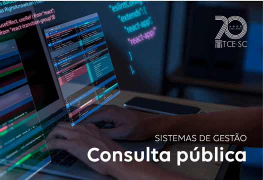 Imagem relacionada à consulta pública do TCE/SC sobre sistemas de gestão