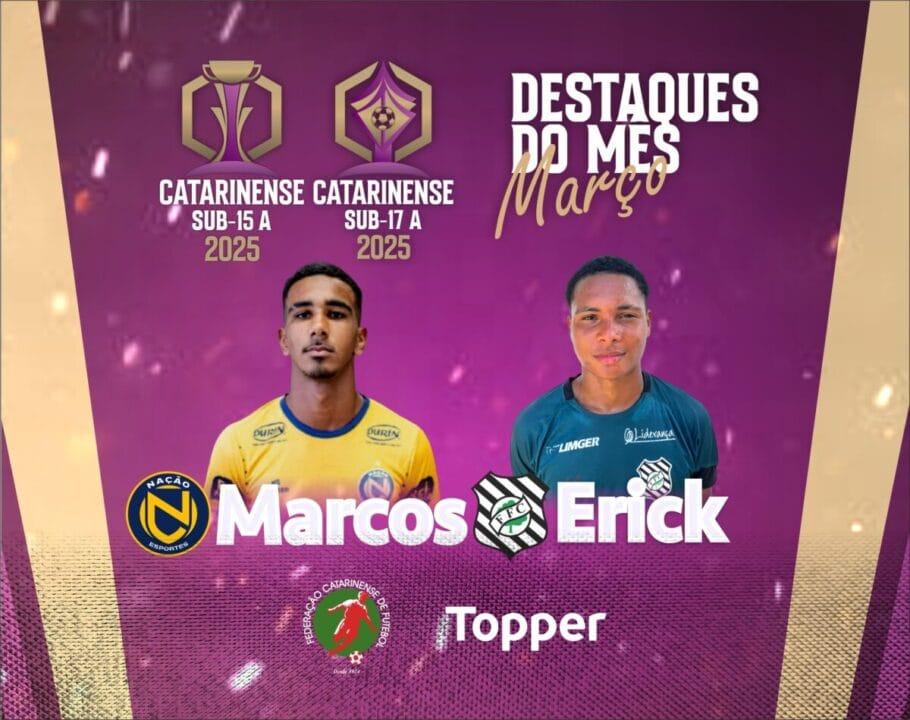 Atletas em destaque nos Catarinenses Sub-15 e Sub-17 A