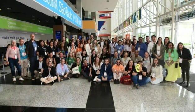 Business roundtable discussion with international tour operators