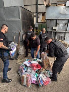 Incineração de drogas apreendidas Polícia Civil Lages