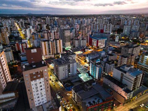 Mapa do Turismo Brasileiro destacando Criciúma como destaque