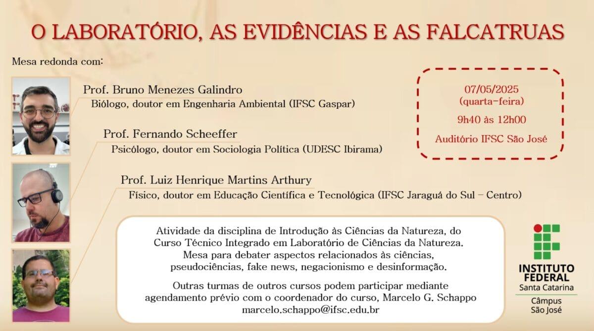 Mesa-redonda sobre ciência e sociedade