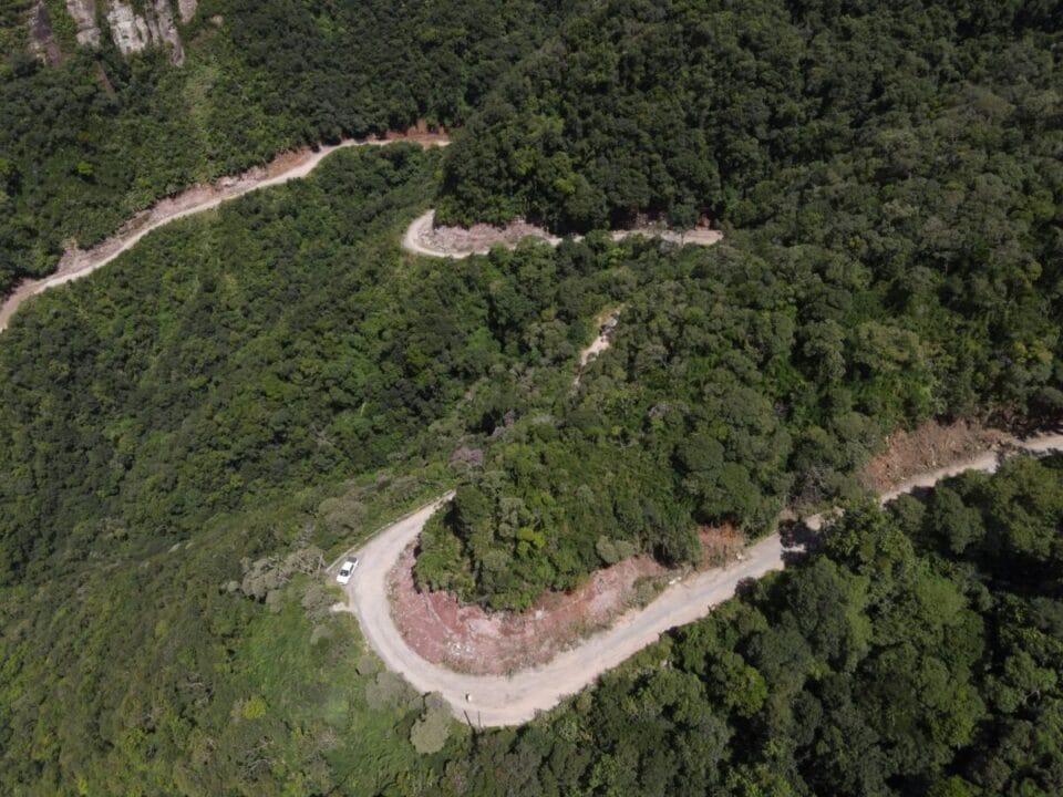 Pavimentação na Serra do Corvo Branco - Avanço das Obras