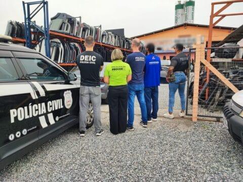 Autopeças crime organizado - Polícia Civil de Santa Catarina