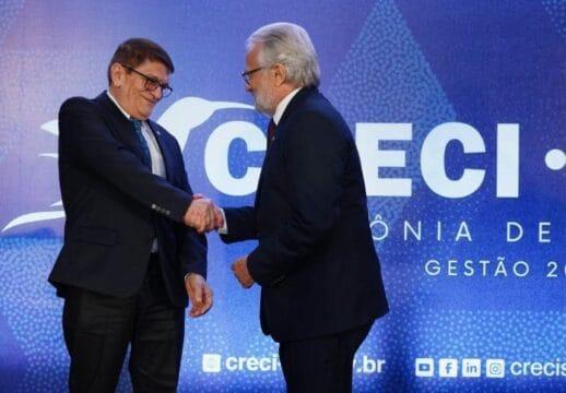 Presidentes do COFECI e do CRECI-SC em Florianópolis