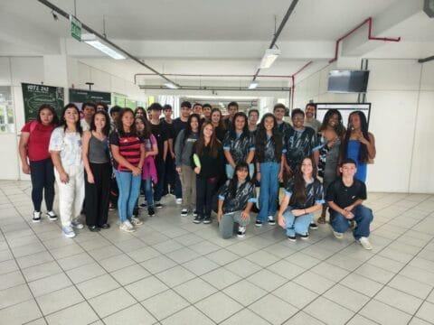 Novos alunos do 9º ano do ensino fundamental no Câmpus Lages