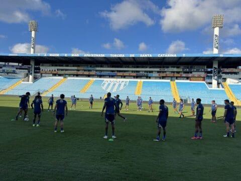 Último treino antes do duelo contra o América-MG