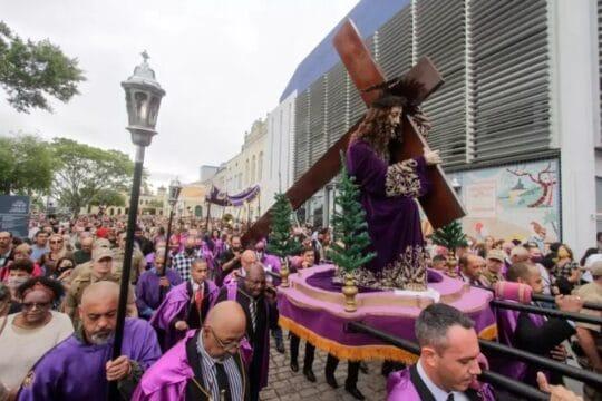 Imagem da Procissão do Senhor dos Passos em Florianópolis