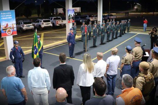 Viatura e equipamentos do Corpo de Bombeiros Militar de Santa Catarina em Abelardo Luz