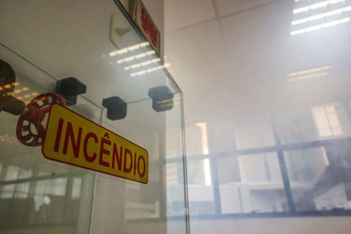 Treinamento simulado de evacuação em edificação nas Torres I e II do complexo administrativo do Tribunal de Justiça de Santa Catarina
