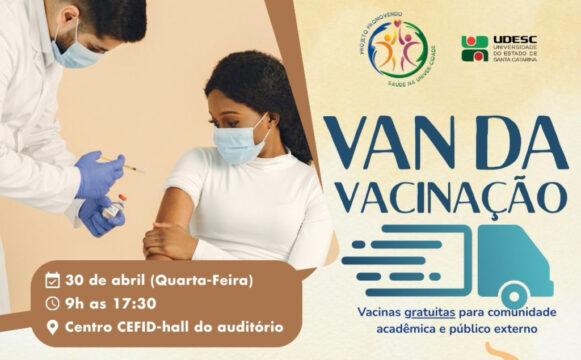 Vacinação gratuita na Udesc Cefid para comunidade acadêmica e público em Florianópolis