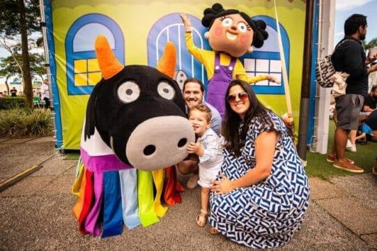 Evento cultural infantil no Floripa Airport