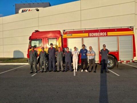 Visita técnica do Corpo de Bombeiros Militar de Santa Catarina em supermercado nos Ingleses, Florianópolis