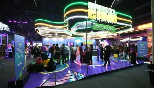 Empreendedores de jogos na gamescom Latam em São Paulo