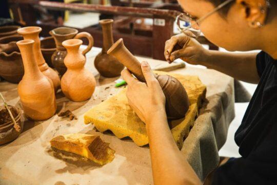 Peças artesanais em cerâmica