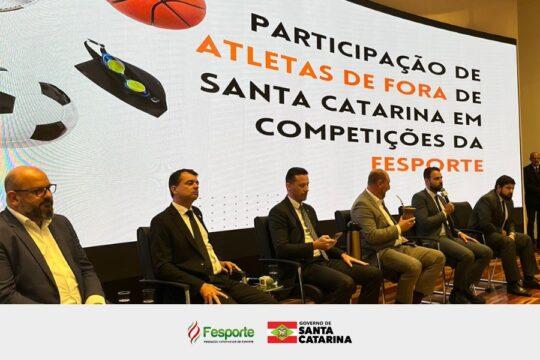 Debate na Alesc - Participação de Atletas na Fesporte