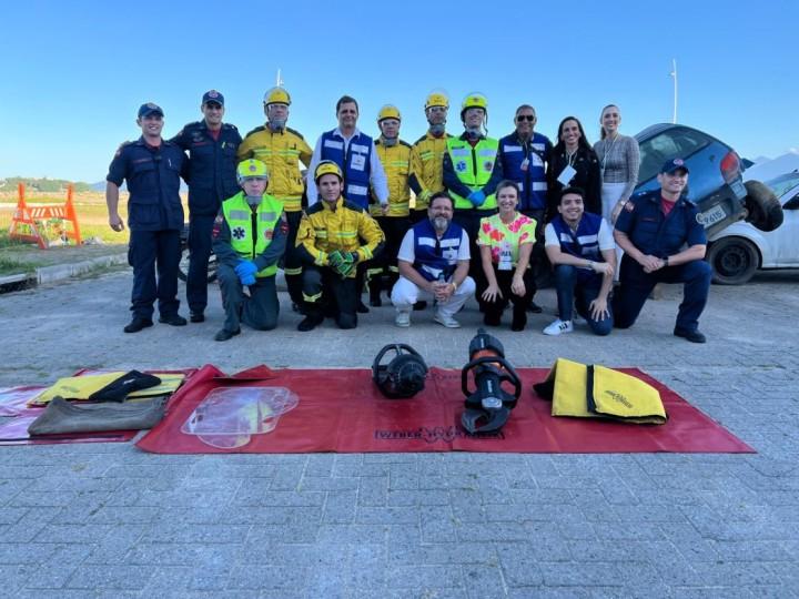 CBMSC conscientiza sobre prevenção de acidentes de trânsito