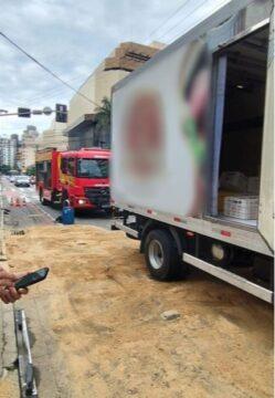 Corpo de Bombeiros atuando em situação de emergência