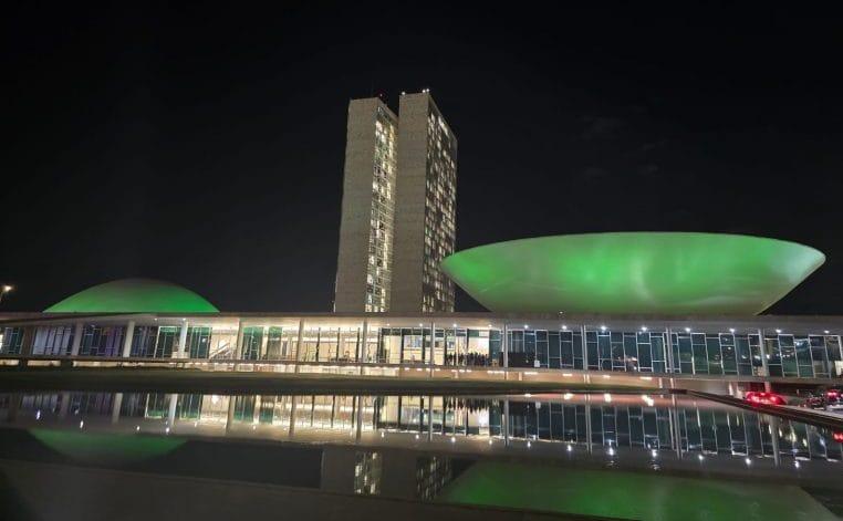 Congresso Nacional em verde - Dia Nacional da Defensoria Pública