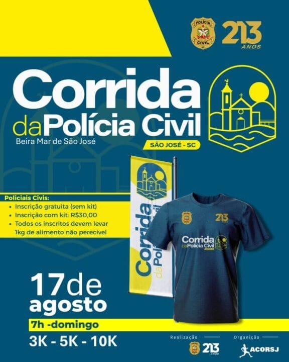 Corrida Polícia Civil 213 Anos - Santa Catarina