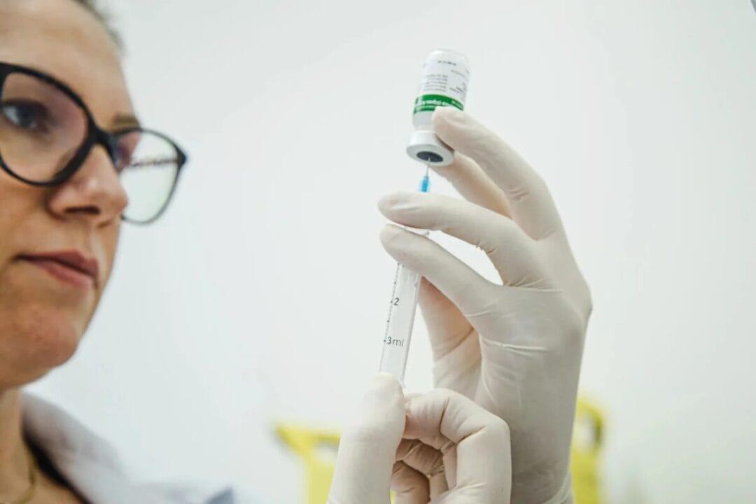 Imagem da campanha de vacinação contra a gripe em São José