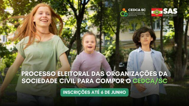 Inscrições abertas para eleição do Conselho dos Direitos da Criança e do Adolescente em Santa Catarina