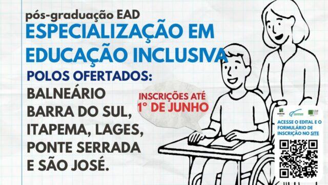 Imagem do curso de especialização em Educação Inclusiva da Udesc